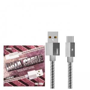 Remax Gefon Series Data Cable For Type-C RC-110a Silver